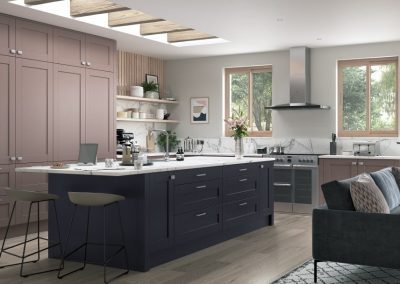huntley painted shaker kitchen
