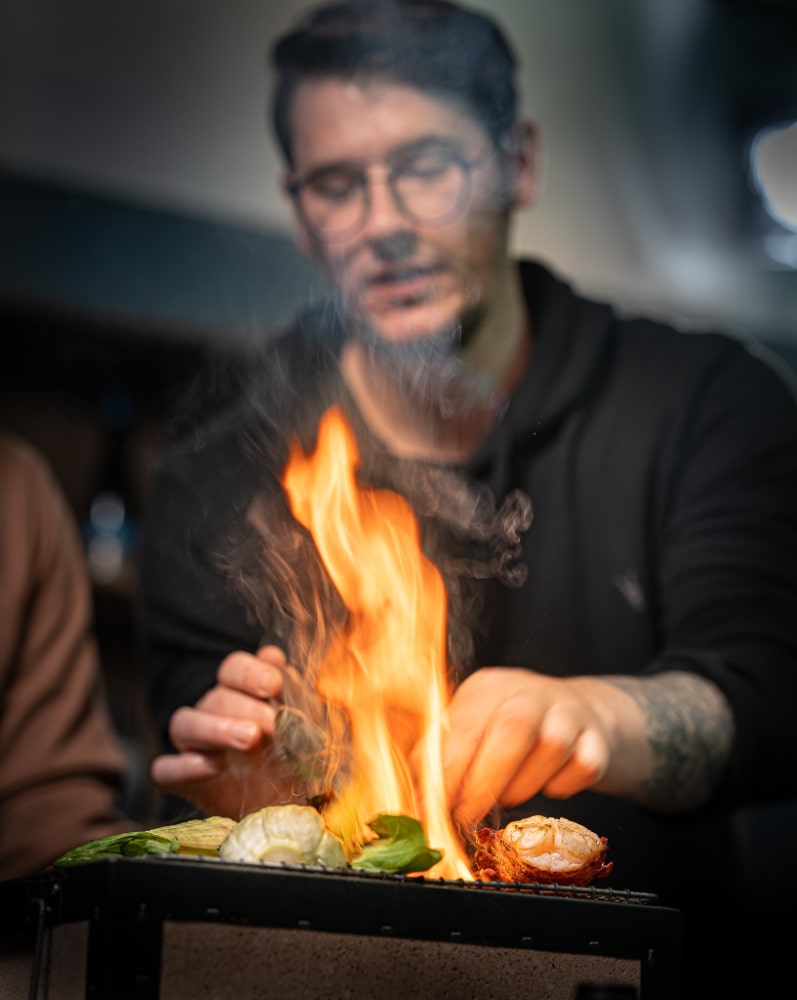 adam handling cooking with fire adam handling cooking with fire