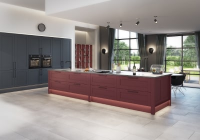Huntley - Preference Red-min huntley shaker kitchen