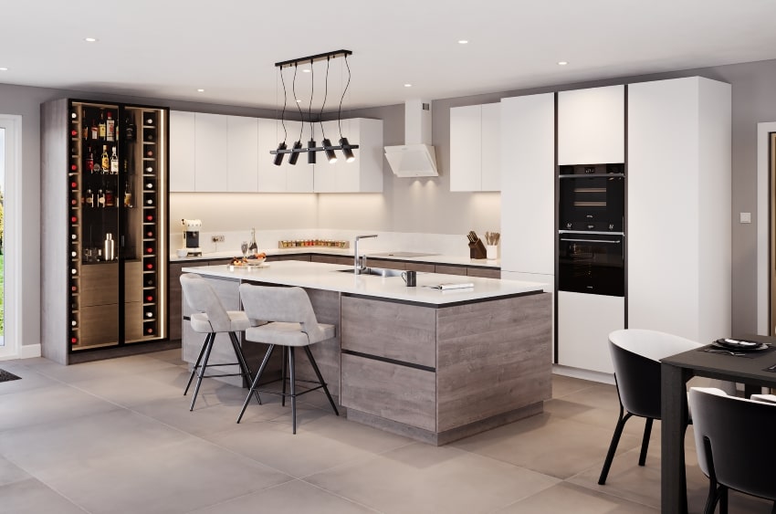modern true handleless kitchen