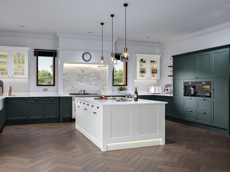 hampton luxury shaker kitchen