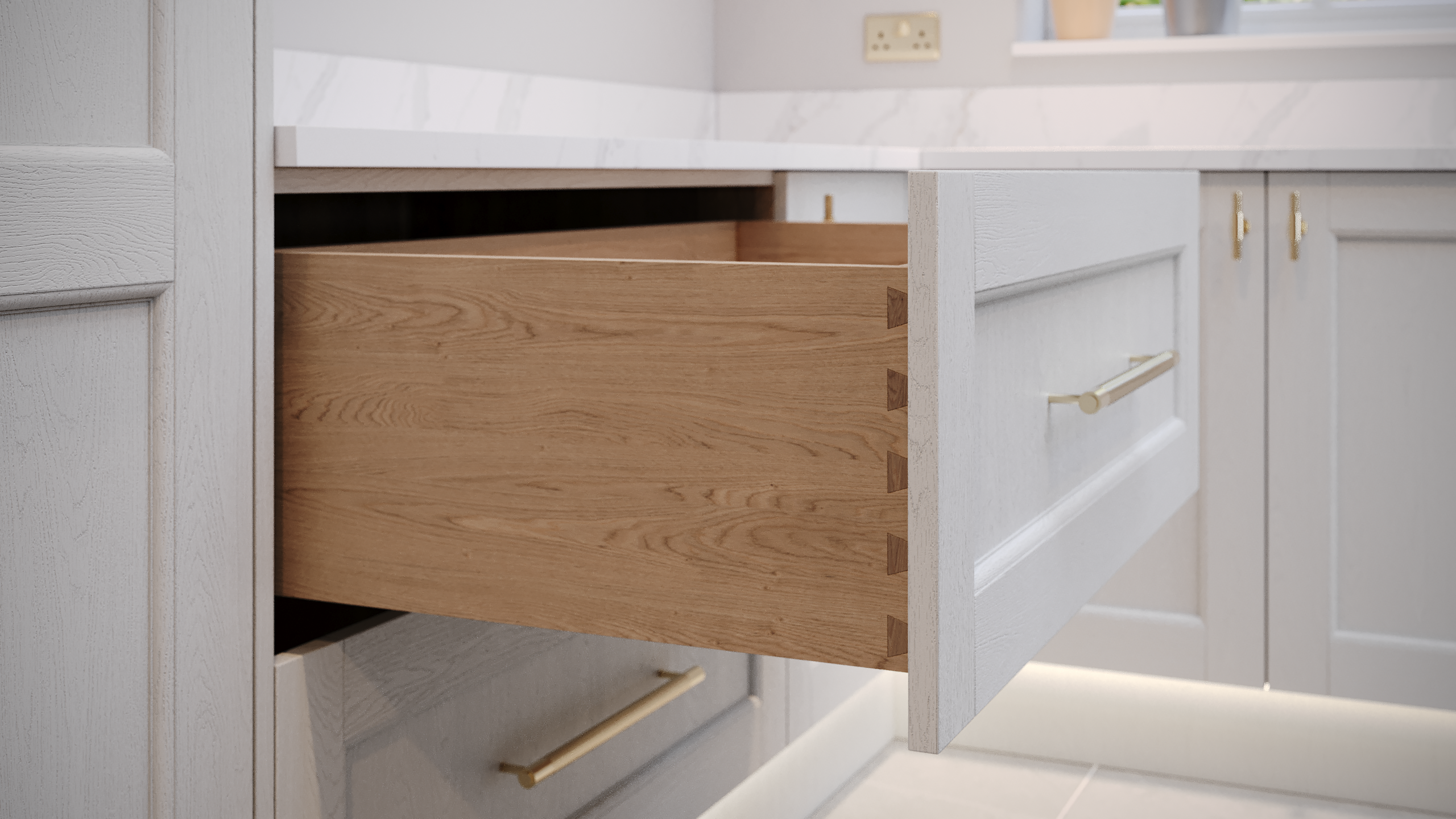 Black Handleless Designer Kitchen